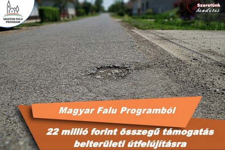 Magyar Falu Program – Útfelújítás 2022