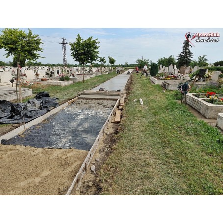 Újabb szakasszal bővült a temetői úthálózat!
