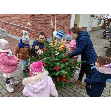 Apró kezek díszítették a fenyőfákat